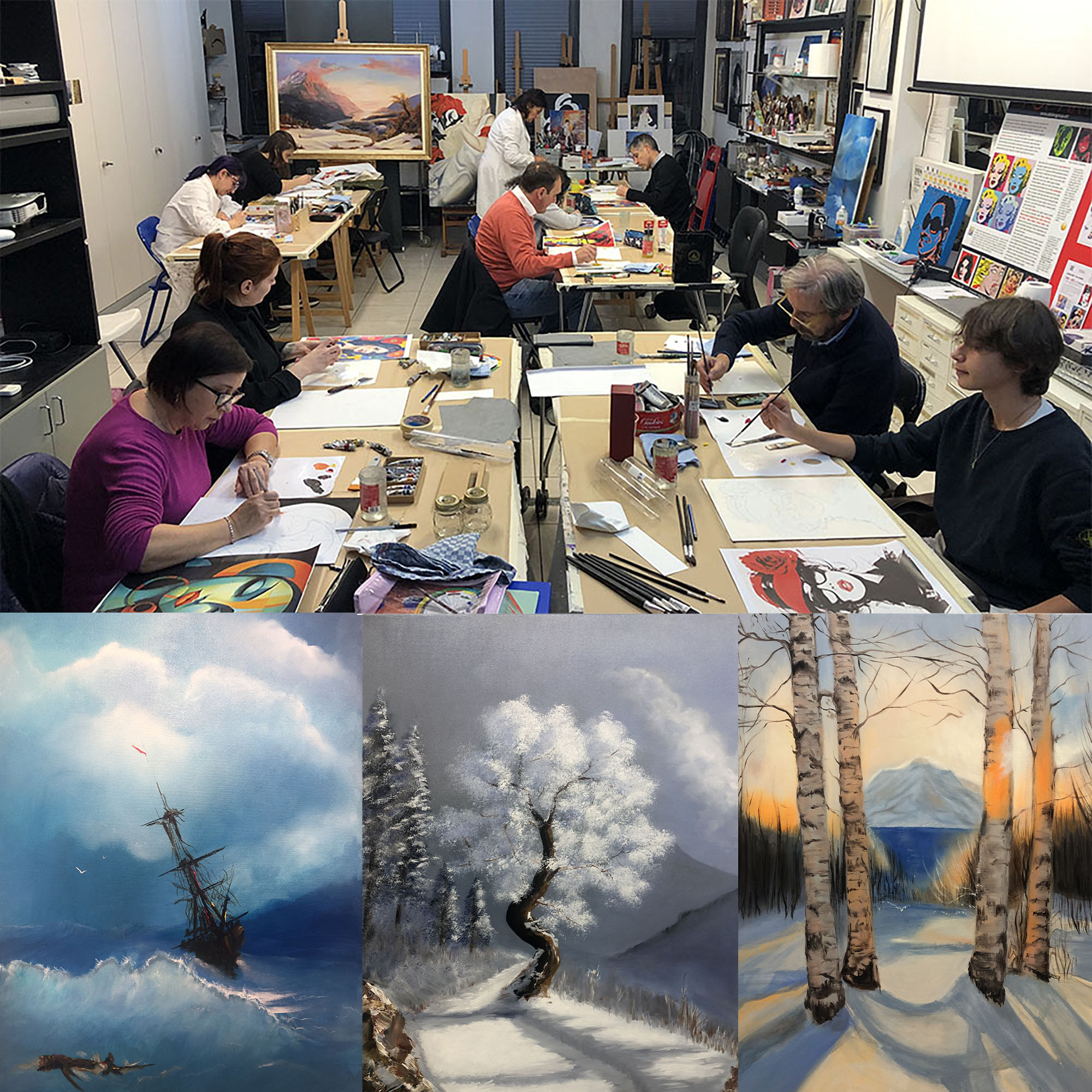 Full immersion pittorica in atelier